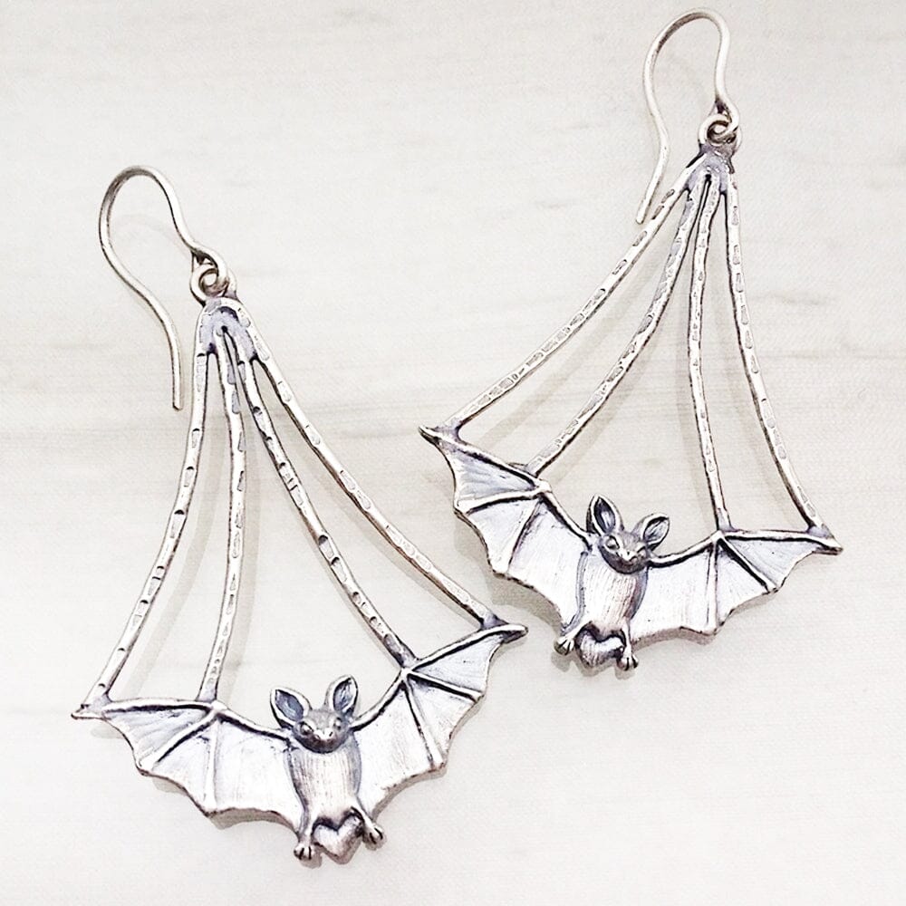 Bat Earrings Earth Fairy 