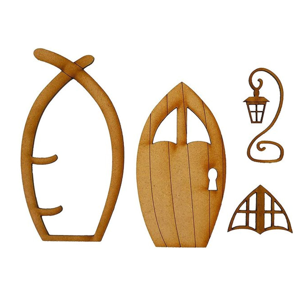DIY Mini Wooden &quot;Lantern&quot; Fairy Door Fairy Doors, Windows &amp; Mailboxes Earth Fairy 