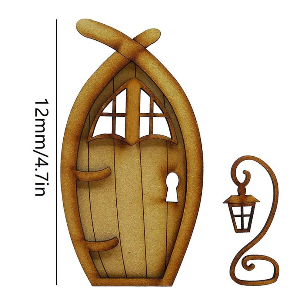DIY Mini Wooden &quot;Lantern&quot; Fairy Door Fairy Doors, Windows &amp; Mailboxes Earth Fairy 