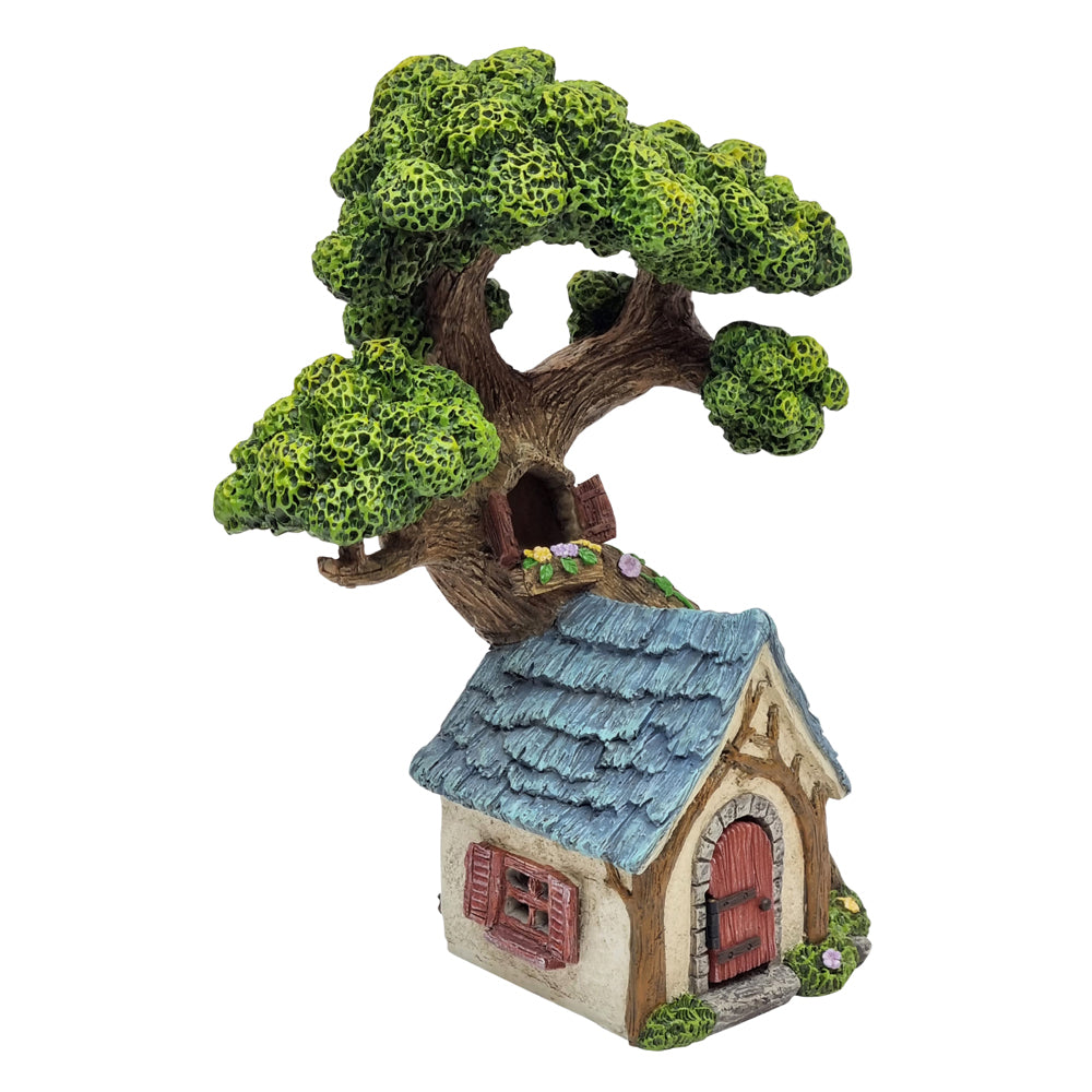 Oaklands Tree House with Opening Door Fairy Houses The Willow Collection 