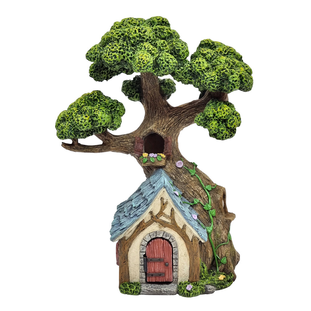 Oaklands Tree House with Opening Door Fairy Houses The Willow Collection 