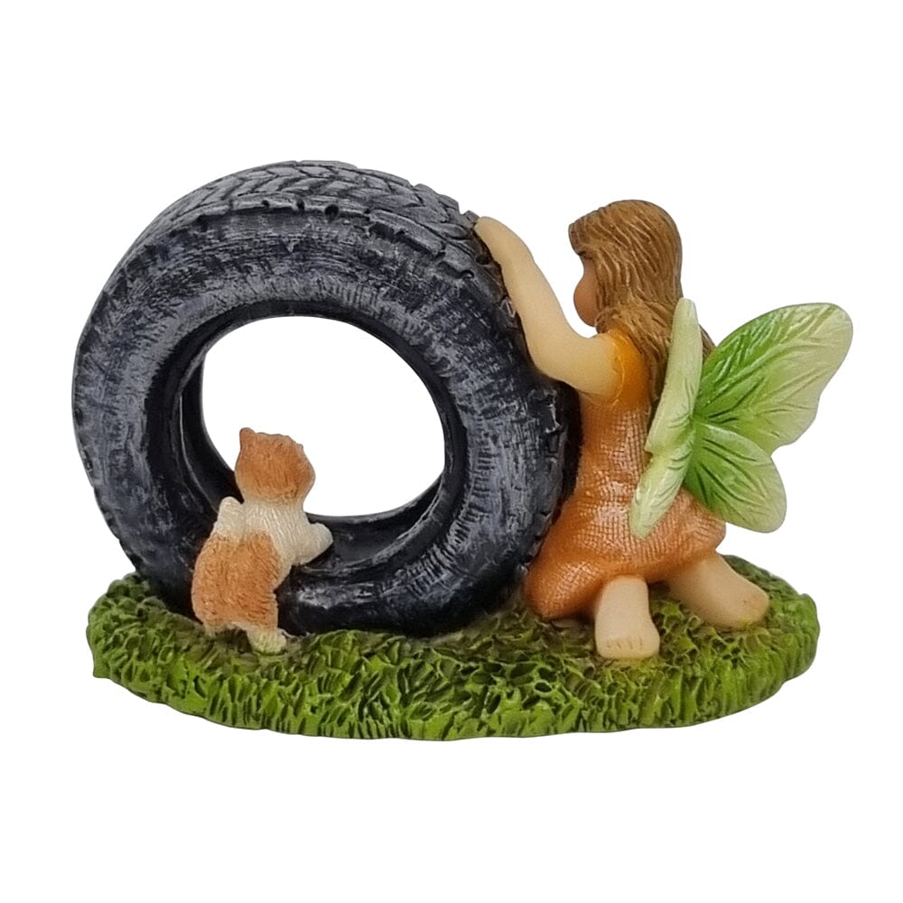 Fairy Zoe with Kitten Fairy Garden Figurines The Willow Collection 