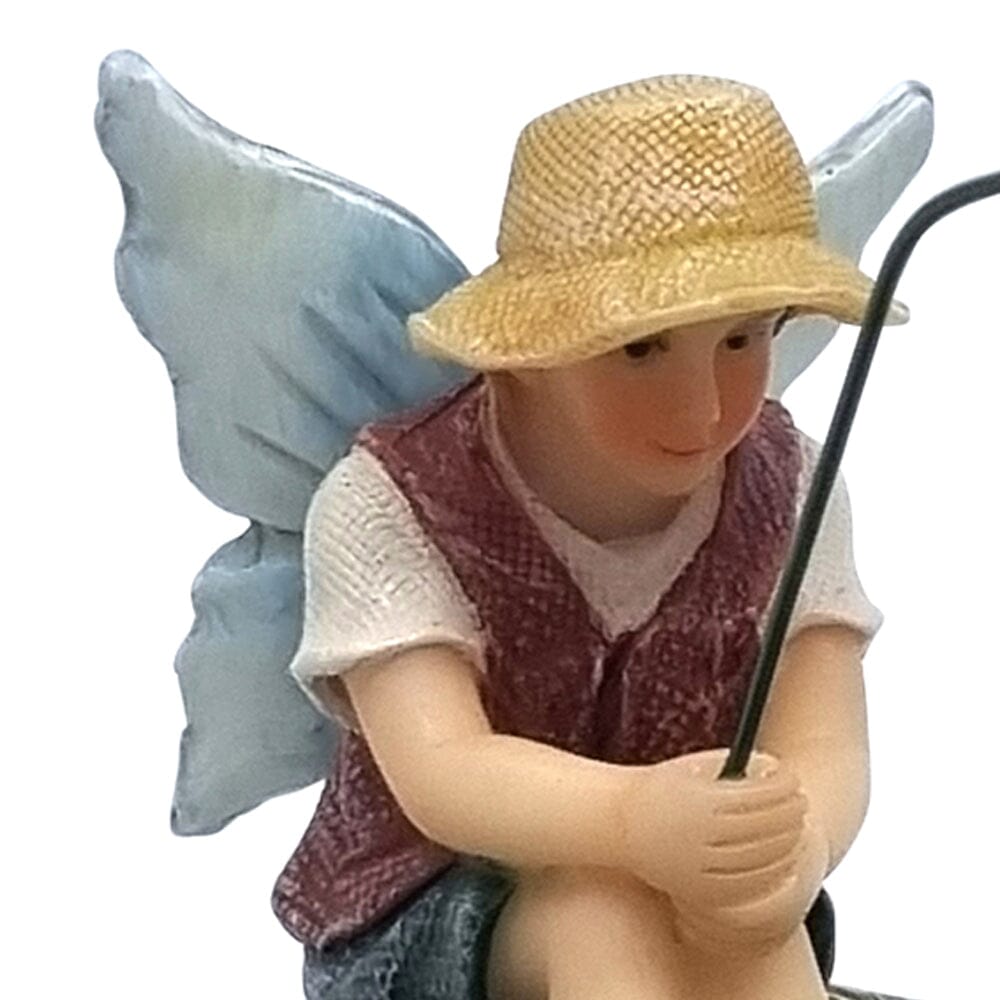 Fishing Fairy Lucas Fairy Garden Figurines The Willow Collection 