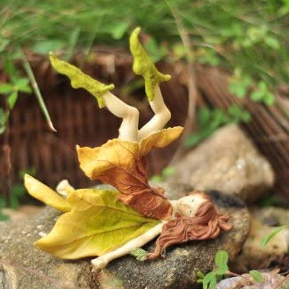 Playful Leafy Fairy | Fairy Gifts & Decor | Earth Fairy