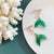 Mermaid Earrings - Emerald Jewellery Earth Fairy Pierced 