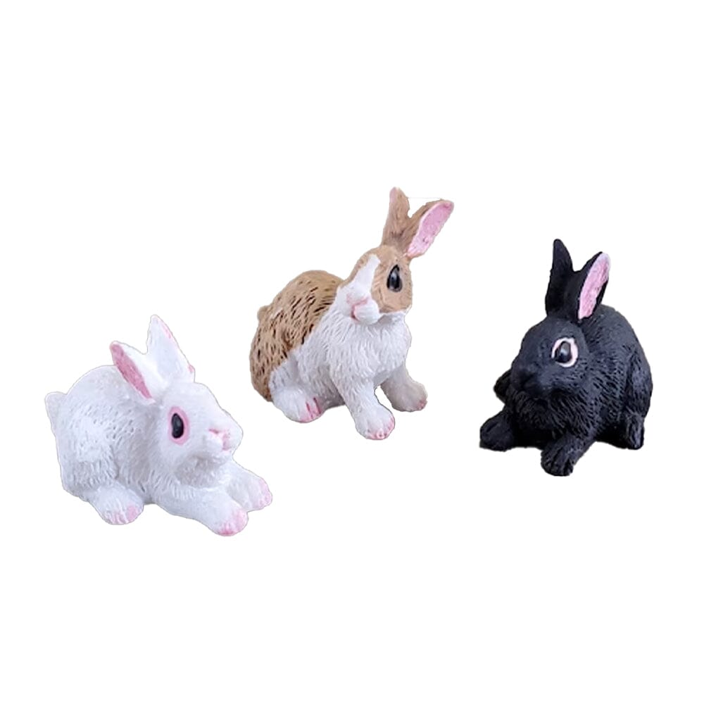 Bunny Rabbits - Set of 12 Fairy Garden Animals Earth Fairy 