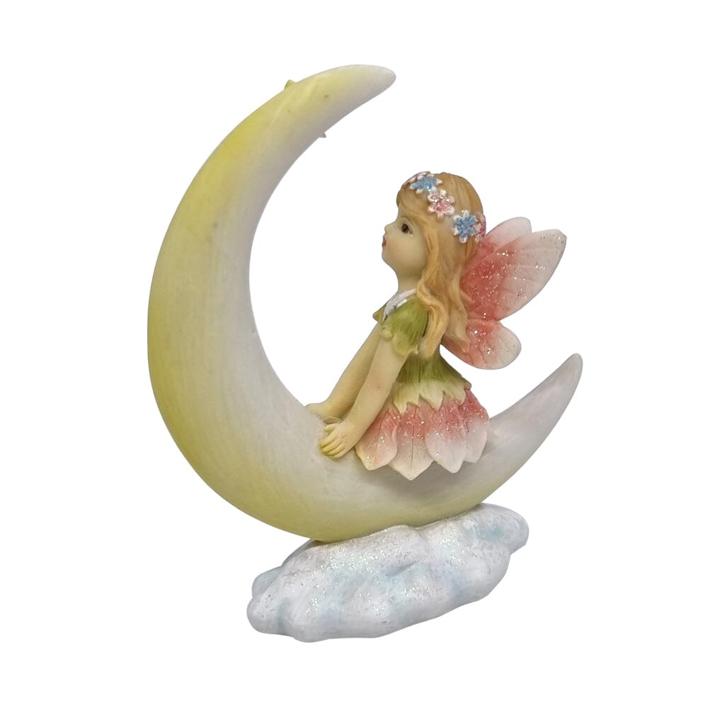 Stargazing Flower Garden Fairy on Moon Fairy Garden Figurines The Willow Collection 