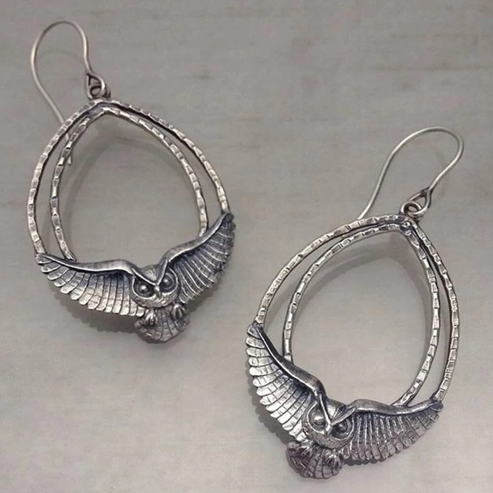 Wise Owl Earrings Jewellery Earth Fairy 