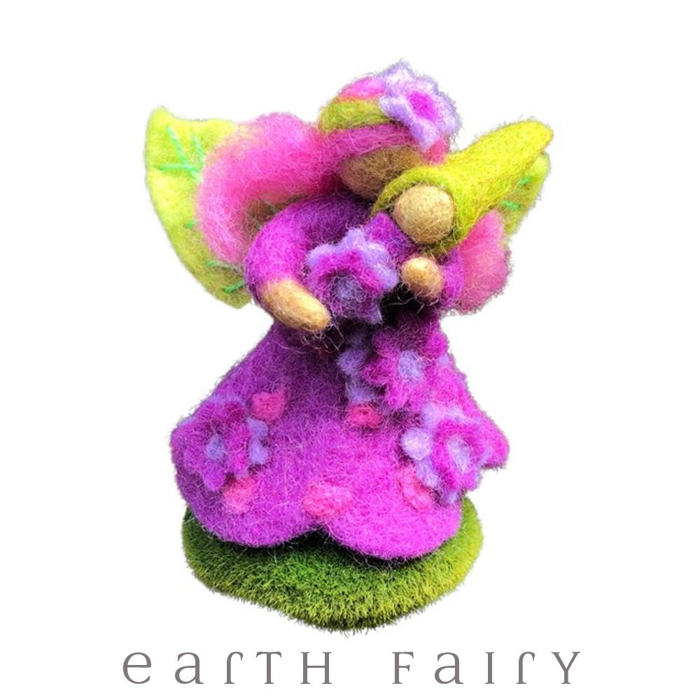 Amethyst Faerymother, Small, from The Hand Felted Wool Toy Collection by Earth Fairy