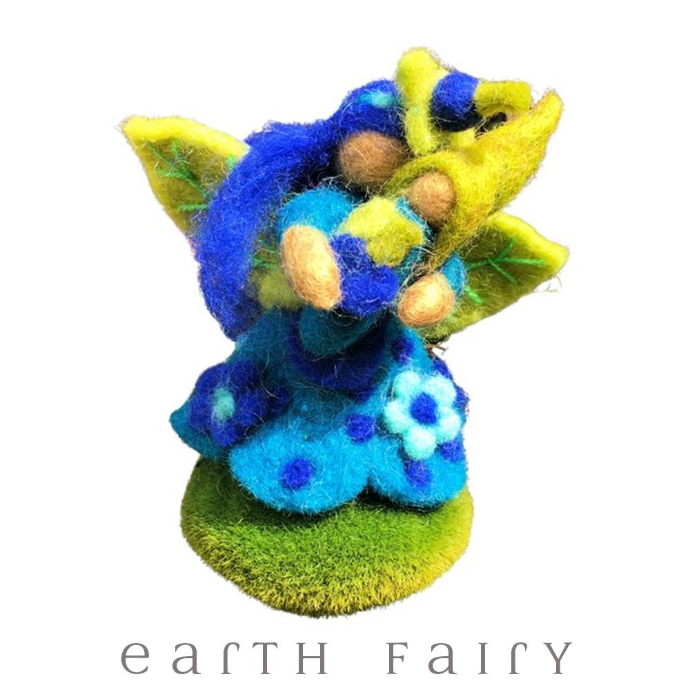 Blueberry Faerymother, Large, from The Hand Felted Wool Toy Collection by Earth Fairy