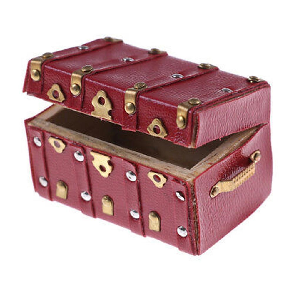Miniature Brass &amp; Leather Chest, from The Fairy Garden Accessory Collection by Earth Fairy