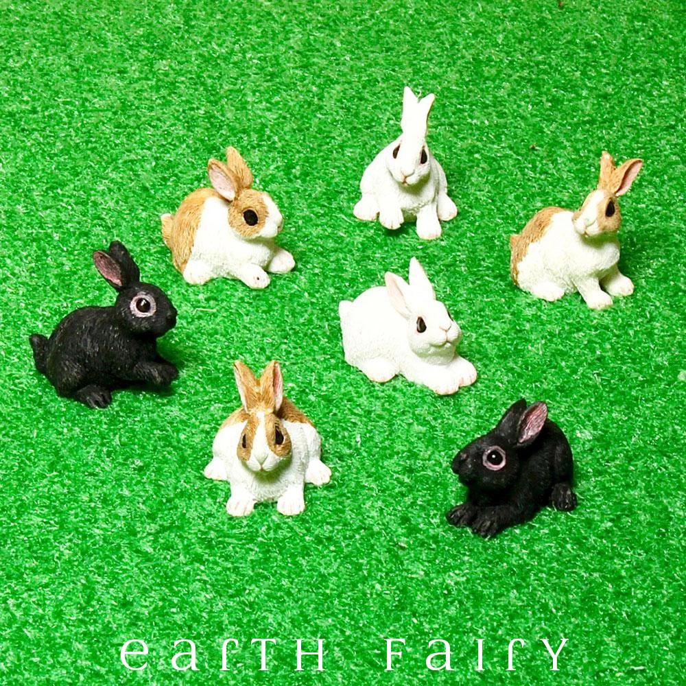 Bunny Rabbits - Set of 12 | Fairy Garden Animals - Australia | Earth Fairy