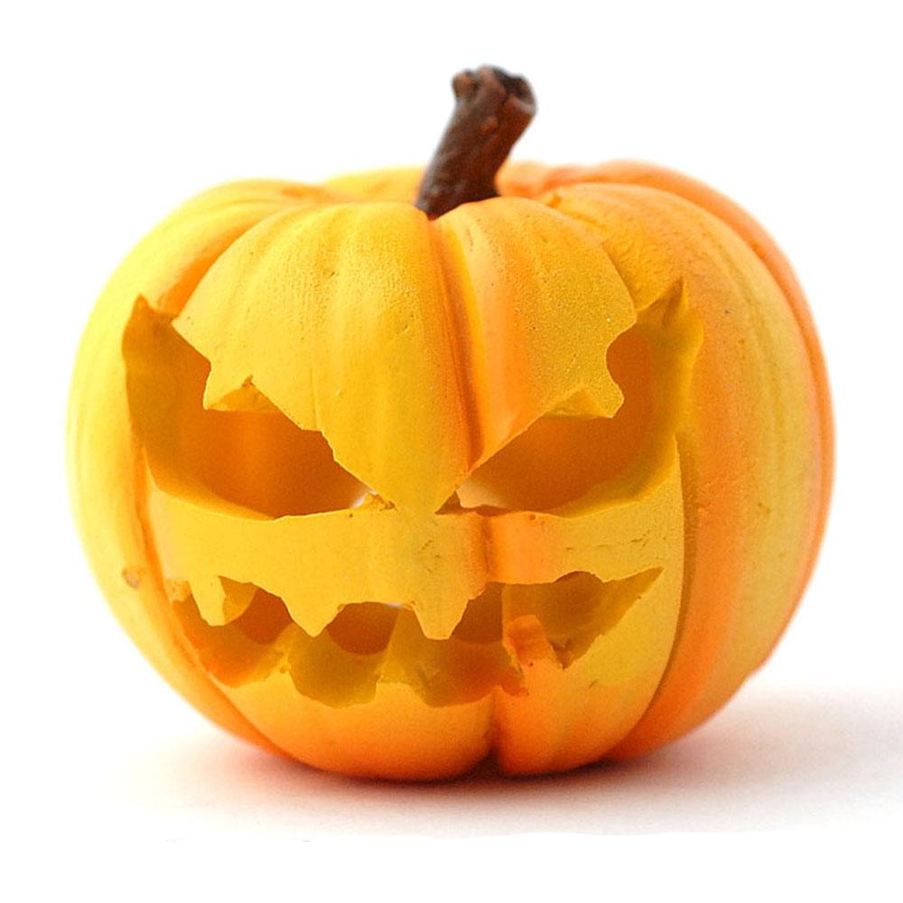 Carved Pumpkin Jack-o-Lantern from The Fairy Garden Miniature Halloween Collection by Earth Fairy