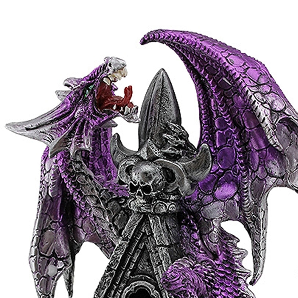 Cathedral Dragon Figurine - Purple