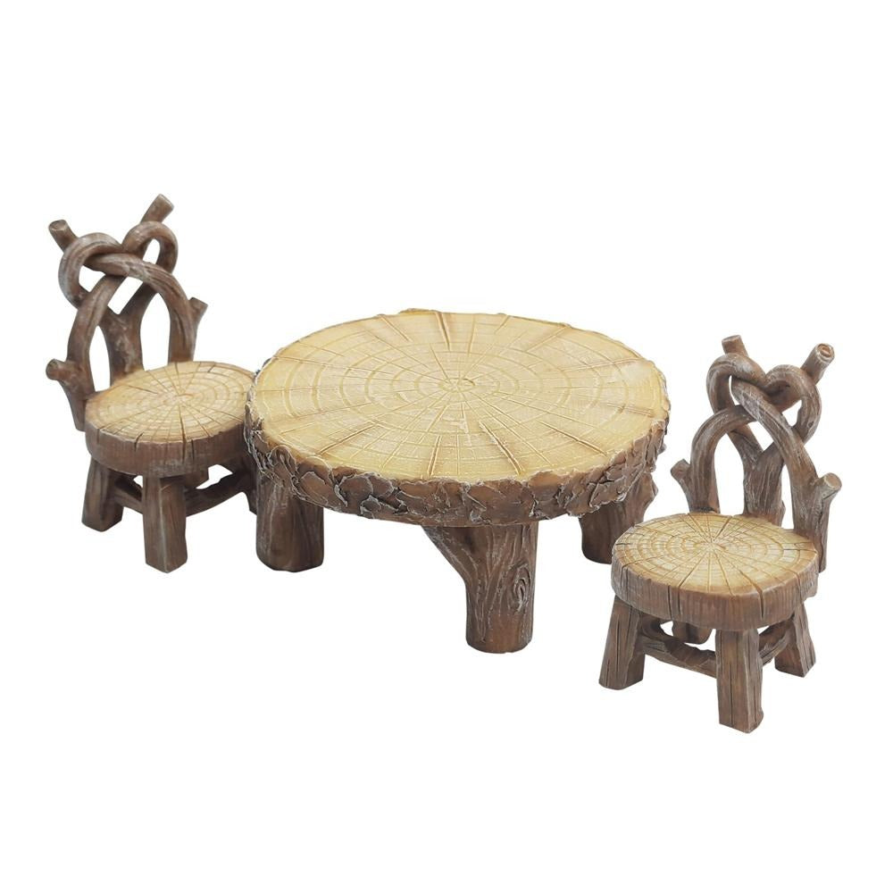 Rustic Furniture Set from The Miniature Fairy Garden Furniture Collection by Earth Fairy