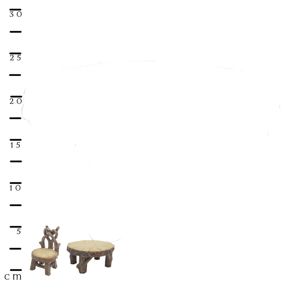 Rustic Furniture Set from The Miniature Fairy Garden Furniture Collection by Earth Fairy