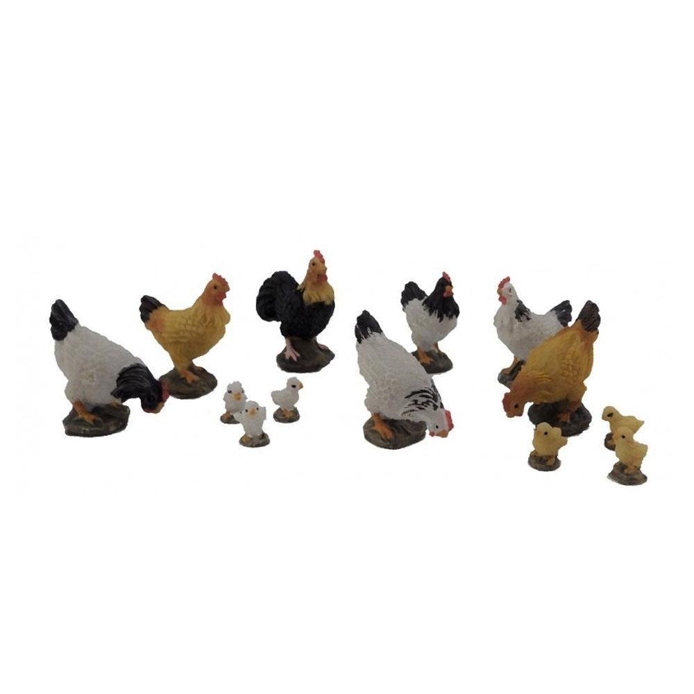 Chickens - Set of 13 | Fairy Garden Miniatures &amp; Collectibles - Australia | Earth Fairy