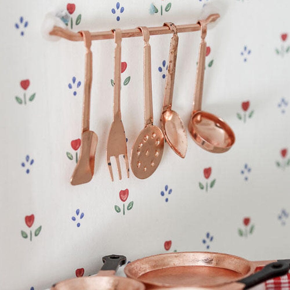 Miniature Copper Kitchen Utensils Fairy Garden Accessories Earth Fairy 