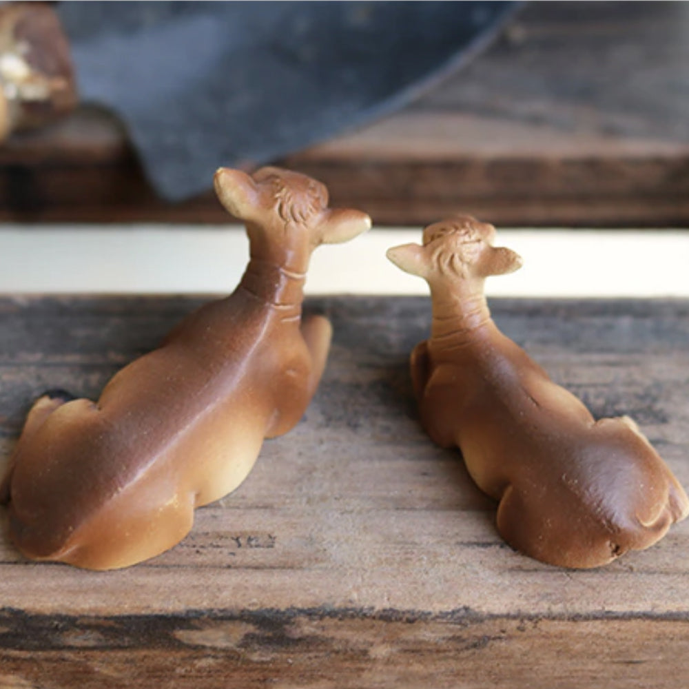 Miniature Cow Figurines - Set of 2