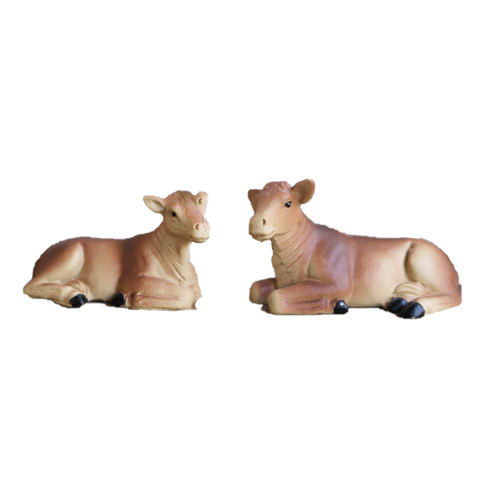 Miniature Cow Figurines - Set of 2