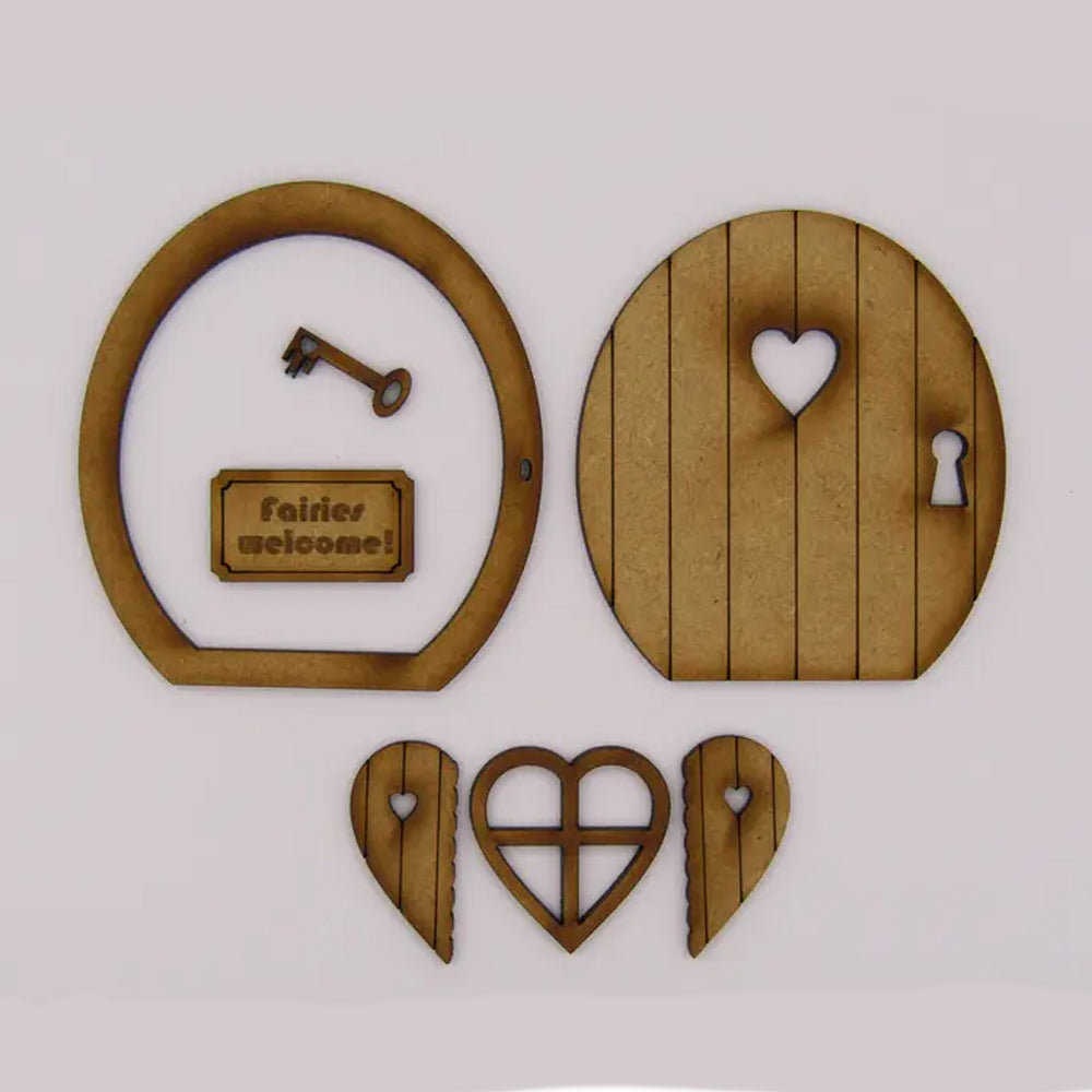 DIY Mini &quot;Key to My Heart&quot; Fairy Door