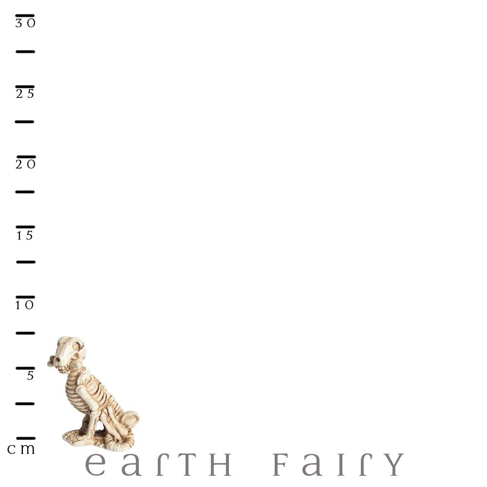Miniature Dog Skeleton Figurine from The Fairy Garden Miniature Halloween Collection by Earth Fairy