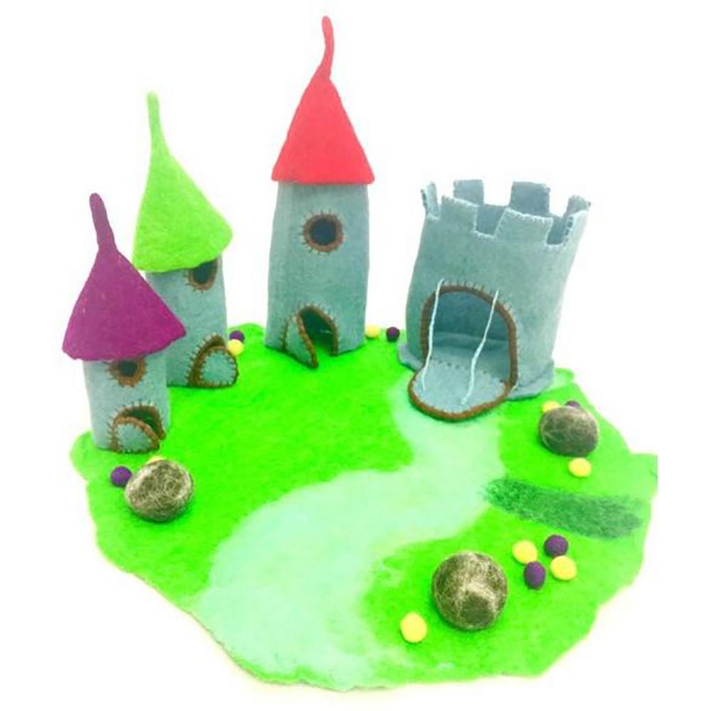 The Dragon Castle, Large, from The Hand Felted Wool Toy Collection by Earth Fairy