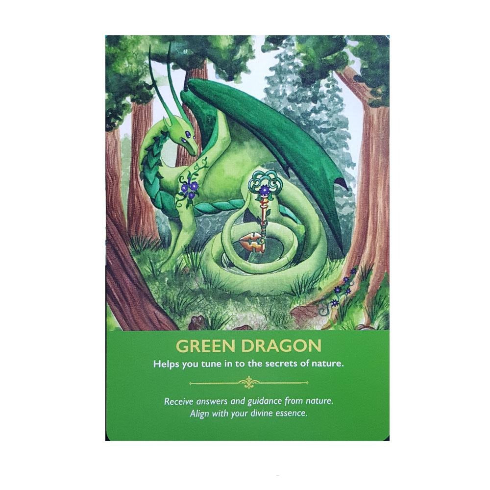 Dragon Oracle Cards by Diana Cooper - Green Dragon Card | Fairy, Tarot, Oracle &amp; Affirmation Cards - Australia | Earth Fairy