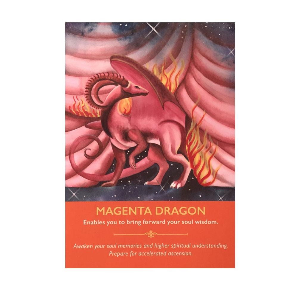 Dragon Oracle Cards by Diana Cooper - Magenta Dragon Card | Fairy, Tarot, Oracle &amp; Affirmation Cards - Australia | Earth Fairy
