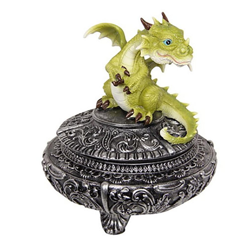 Dragon Treasure Box Gifts &amp; Decor Earth Fairy Gazing Sideways 