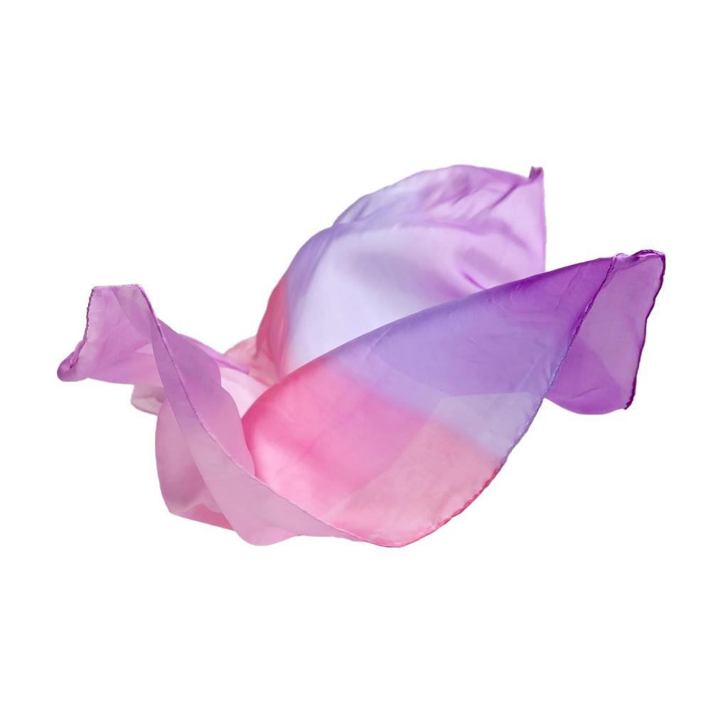 Enchanted Playsilk, 90cm Square in Blossom, from The Earth Fairy Silk Collection