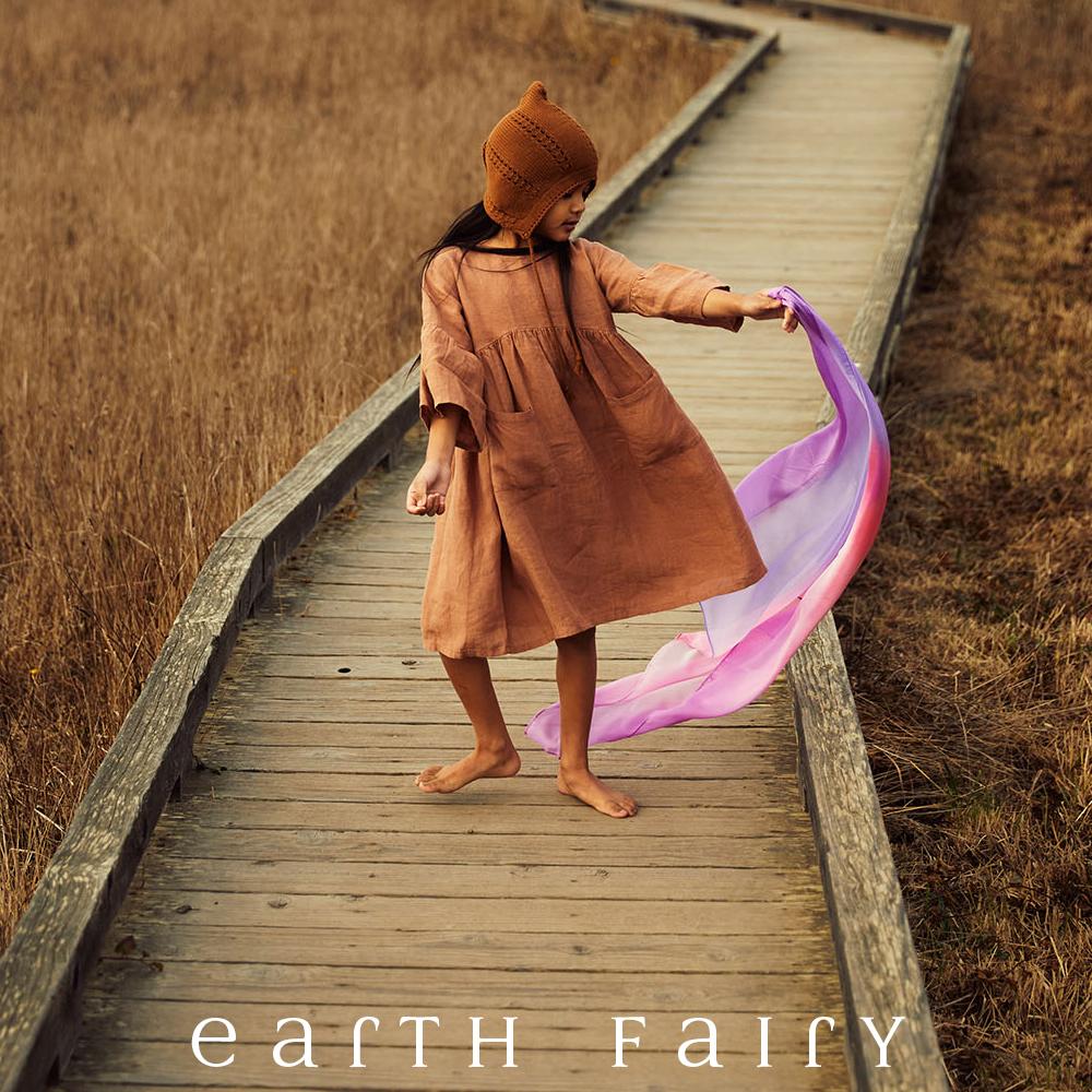 Enchanted Playsilk, 90cm Square in Blossom, from The Earth Fairy Silk Collection