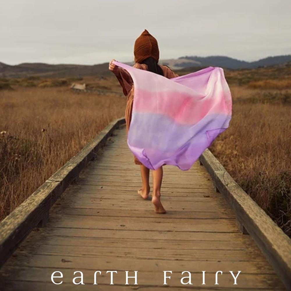 Enchanted Playsilk, 90cm Square in Blossom, from The Earth Fairy Silk Collection