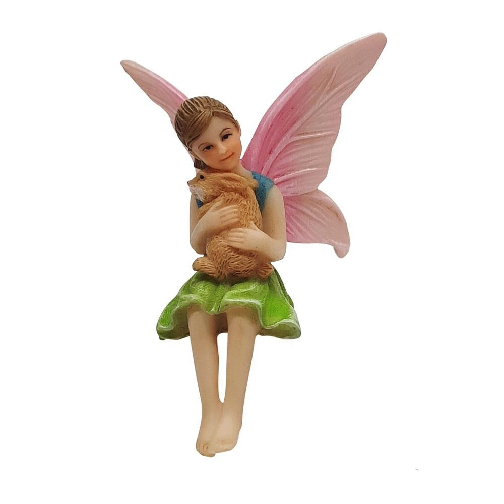 Fairy Ava with Bunny Rabbit | Fairy Gardens - Australia | Earth Fairy