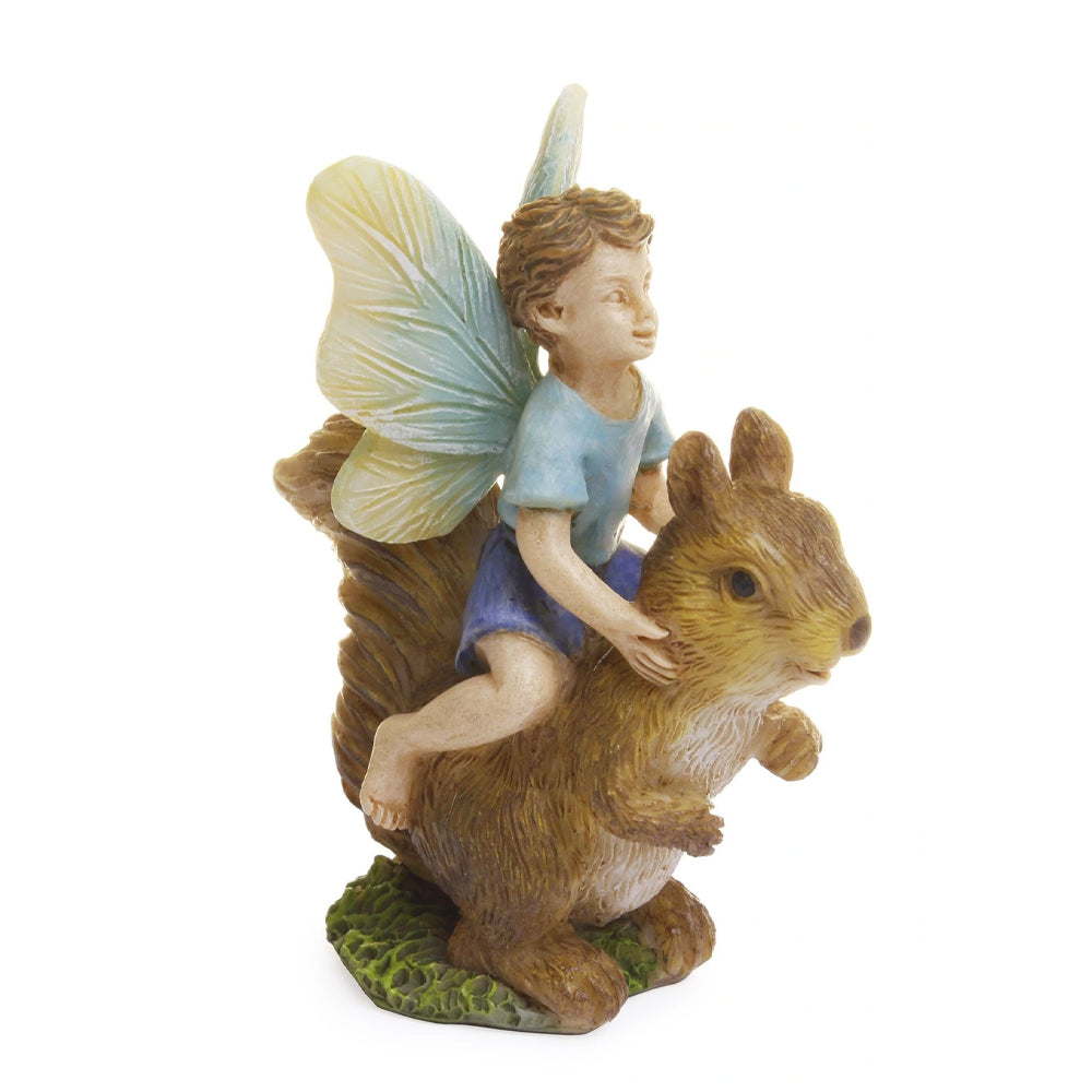 Fairy Boy Riding A Squirrel