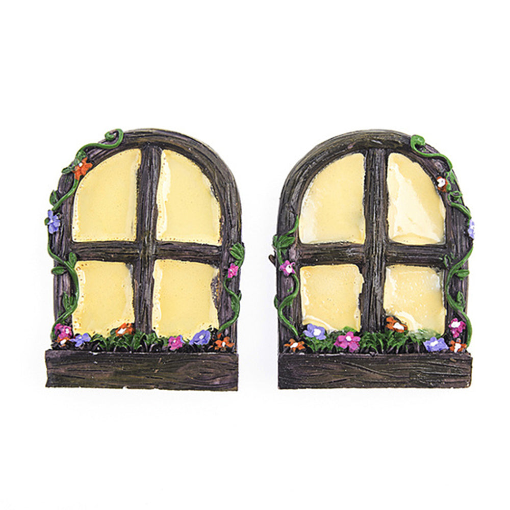 Fairy Door, Lantern &amp; Windows Set - Glow in the Dark Fairy Doors, Windows &amp; Mail Earth Fairy 