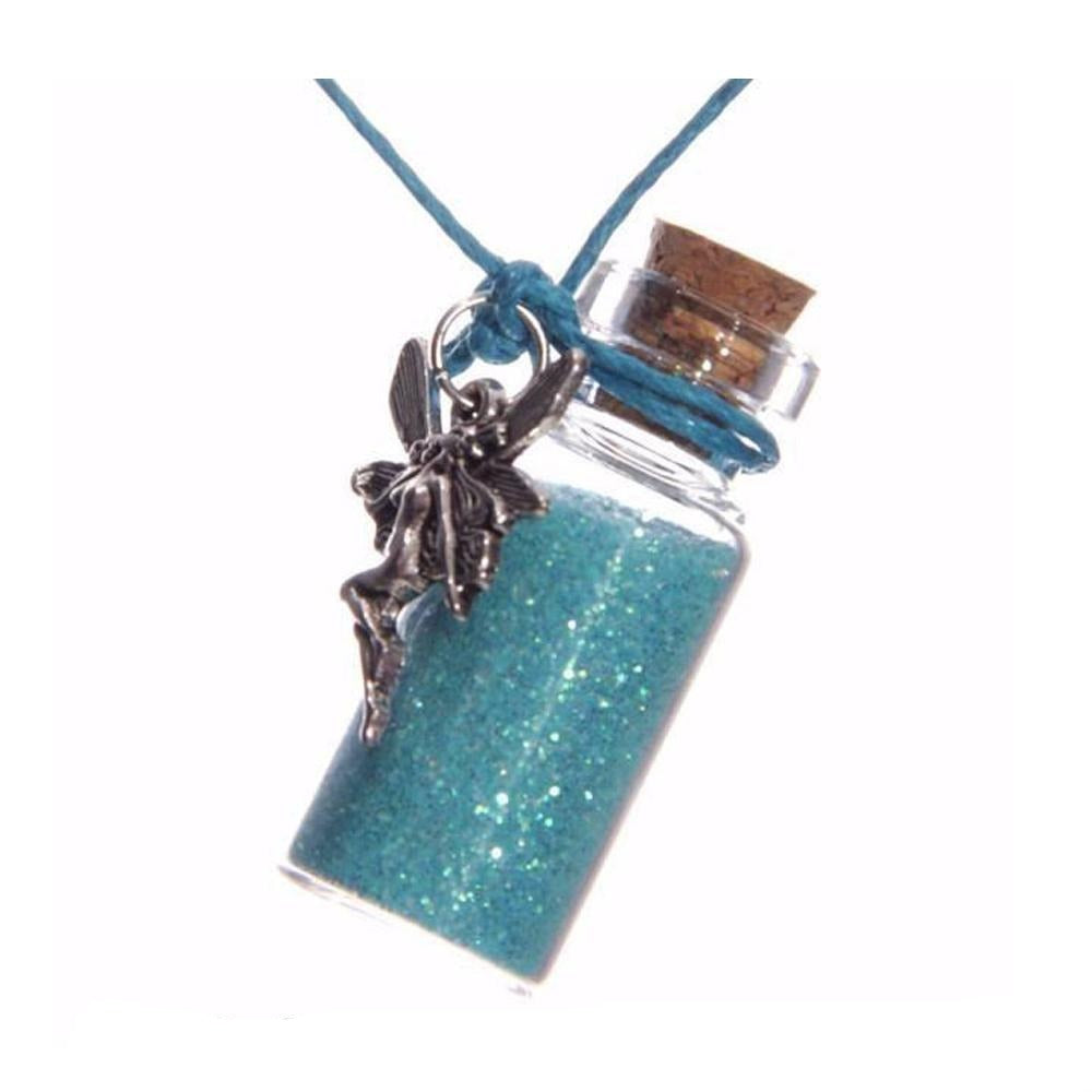 Fairy Dust Necklace - Aqua Blue | Fairy Gifts &amp; Party Favours | Earth Fairy