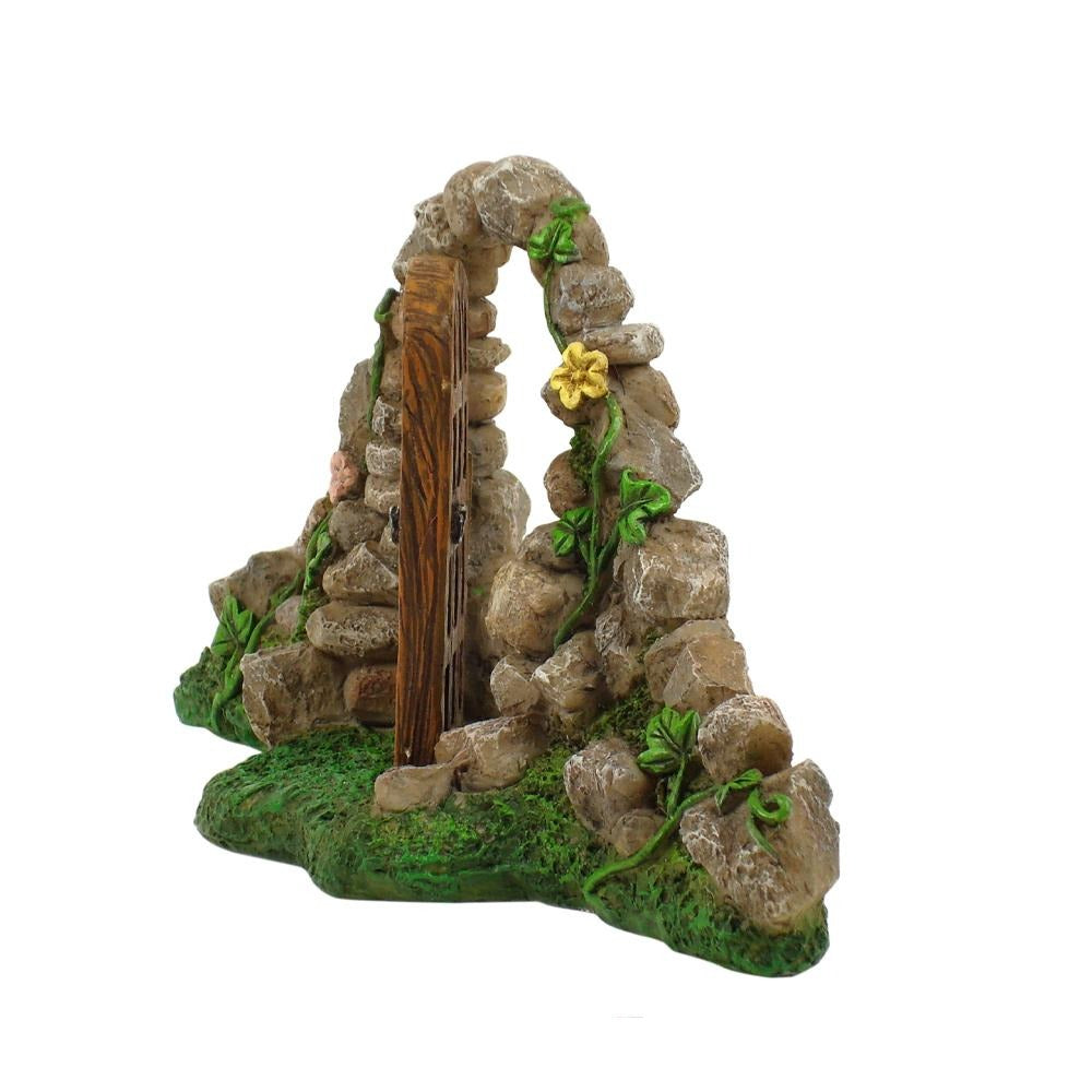 Fairy Garden Door with Stone Arch - Mini Fairy Doors, Windows &amp; Mailboxes Earth Fairy 