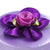 Fairy Gift Box - Lilac - satin box with decorative fabric flower