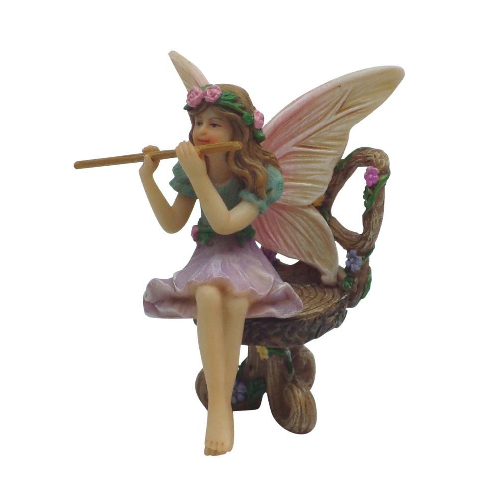 Fairy Melody with Flute from The Willow Fairy Garden Collection by Earth Fairy