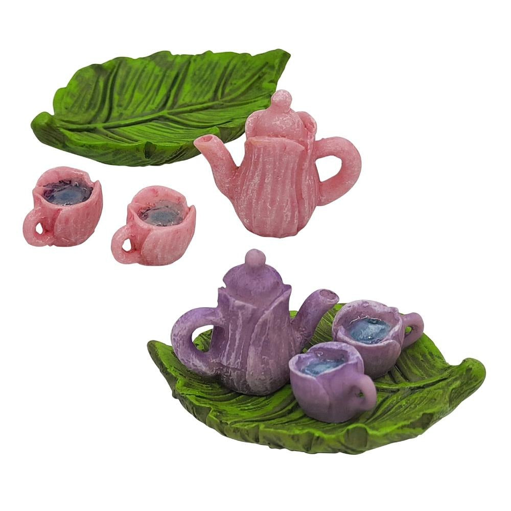 Fairy Tea Set, from The Miniature Fairy Garden Accessory Collection from Earth Fairy