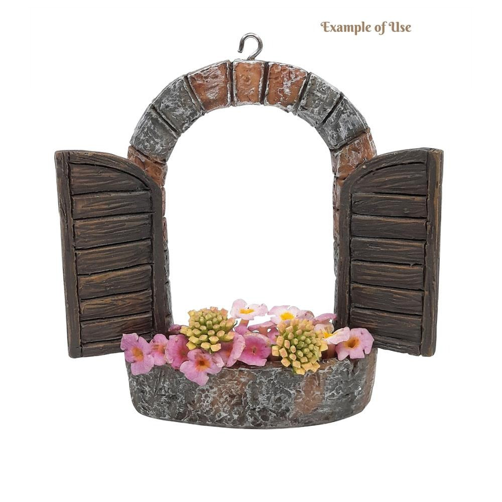 Fairy Window with Planter Box | Fairy Garden Miniatures & Collectibles - Australia | Earth Fairy