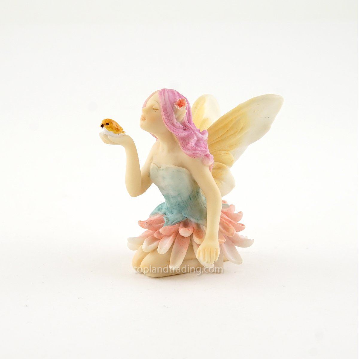 Fairies & Friends Fairy with Bird Blonde Earth Fairy
