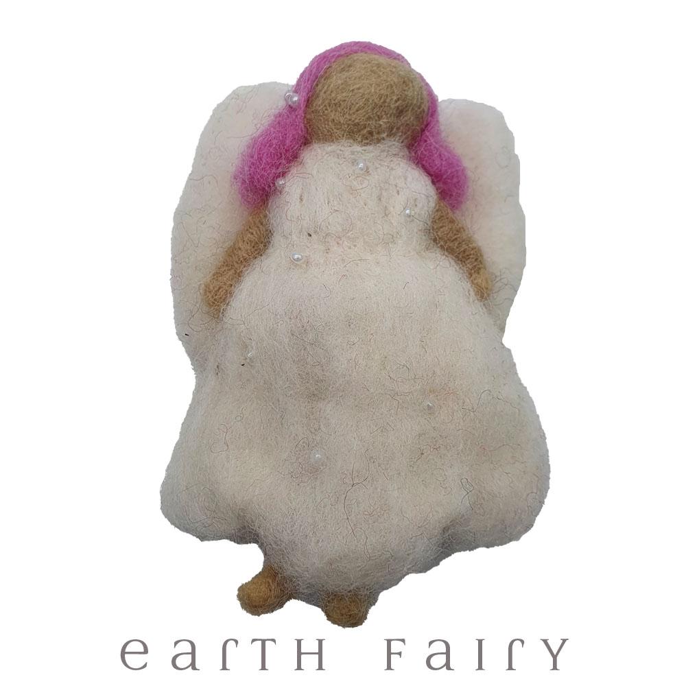 Felt Angels Wool Felt Toys Earth Fairy Pale Pink 