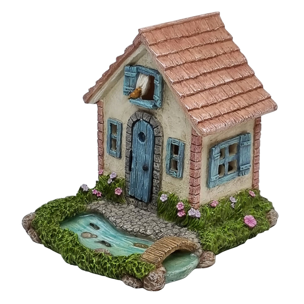 Riverside Fairy Cottage with Opening Door Fairy Houses The Willow Collection 