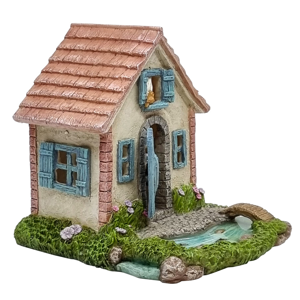 Riverside Fairy Cottage with Opening Door Fairy Houses The Willow Collection 