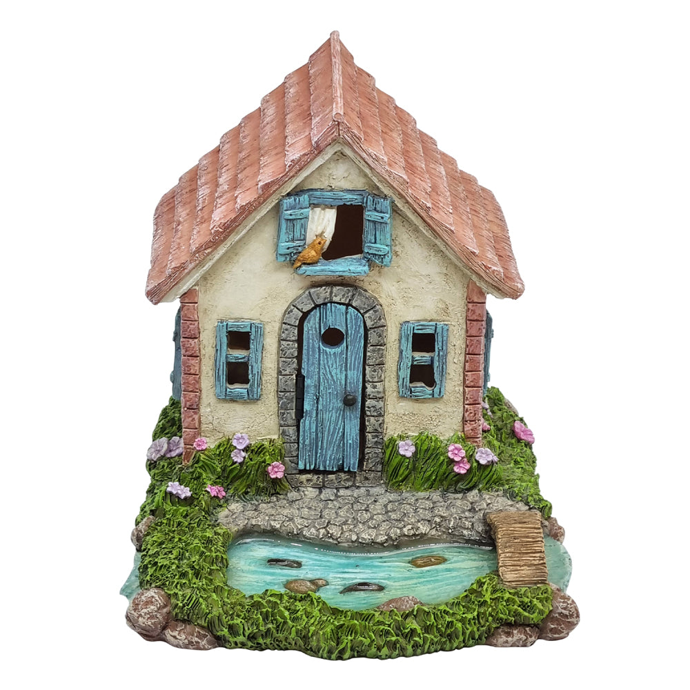 Riverside Fairy Cottage with Opening Door Fairy Houses The Willow Collection 