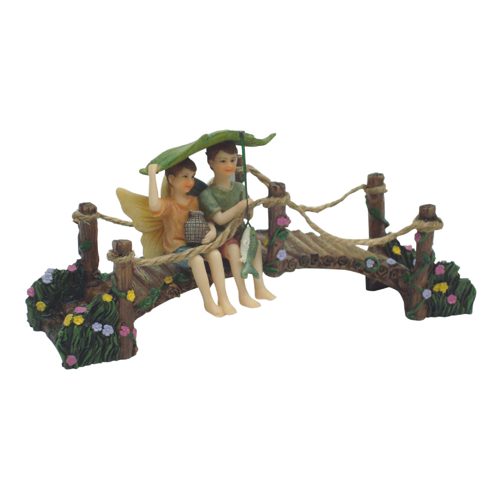 Fishing Fairy Friends Fairy Garden Figurines The Willow Collection 