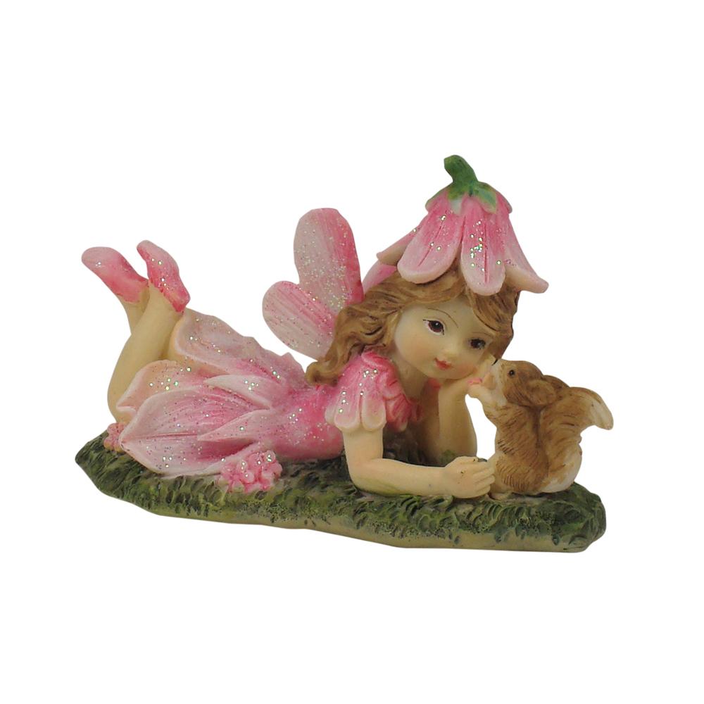 Flower Garden Fairy with Squirrel | Fairy Garden Figurines - Australia | Earth Fairy