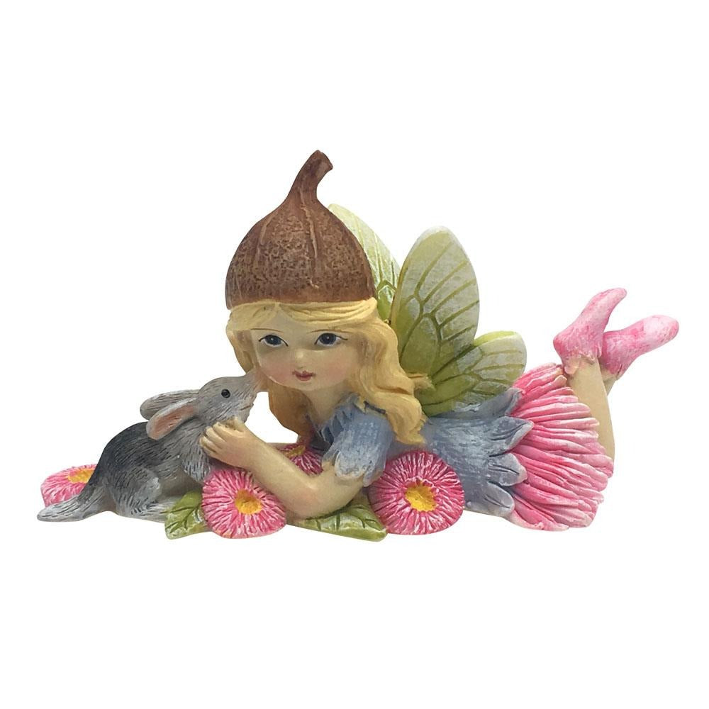 Flower Garden Gumnut Fairy With Bilby | Fairy Figurines - Australia | Earth Fairy